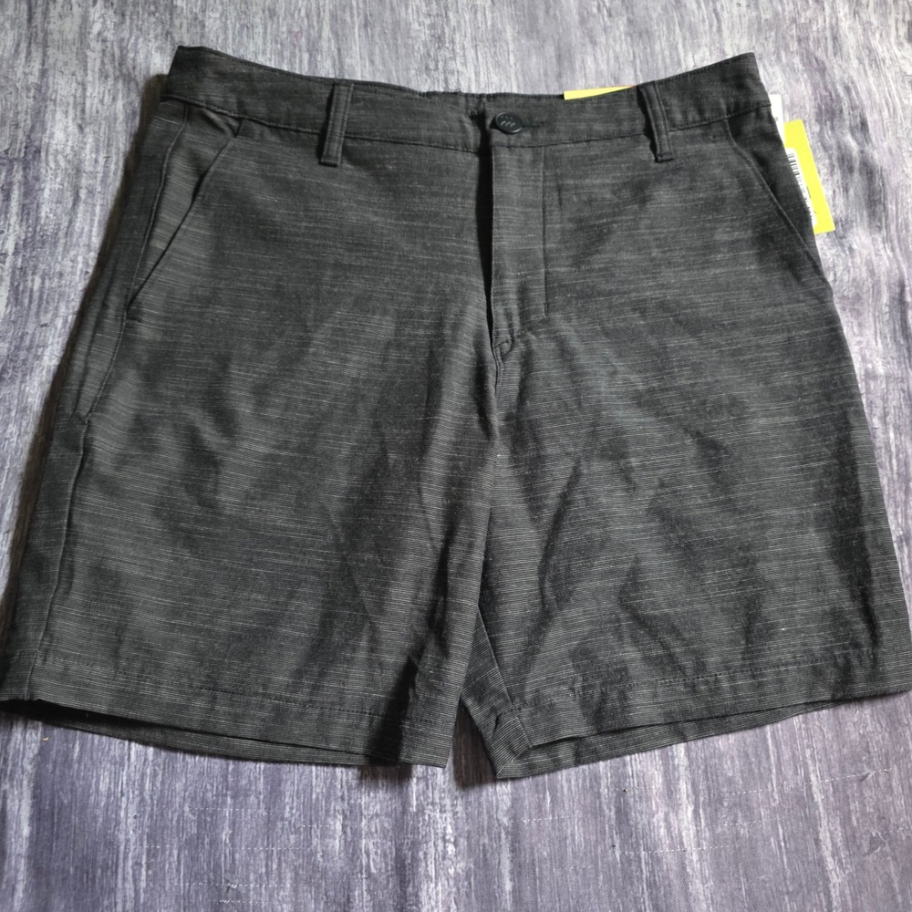 All In Motion Mens 7 Inch Golf Shorts Black Heather Stretch Size 30 NWT
